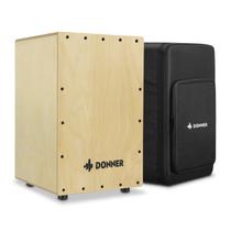 Cajon Donner DCD-1 - Caixa de Som de Madeira de Vidoeiro com Saco
