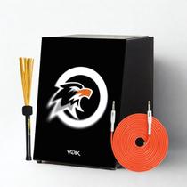 Cajon Elétrico Preto Com Vassourinha C82 Voik By FSA Strike