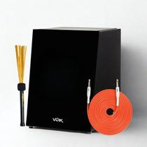Cajon Elétrico Preto Com Vassourinha C82 Voik By FSA Strike