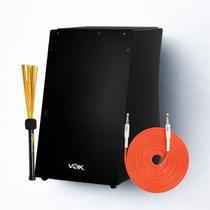 Cajon Elétrico Preto Com Vassourinha STD Lite C83 AG OG Voik By FSA