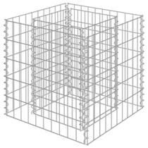 Cajón elevado de gaviones vidaXL acero galvanizado duradero 50x50x50cm