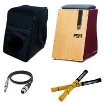 Cajon Fsa Comfort Fca4503 Elétrico Vinho c/ Captação Dupla + Capa + Vassourinha + Cabo