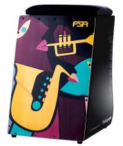 Cajón FSA Design Series Jazz FC6660 Assento com Almofada e Dupla Captação Ativa Padrão Top