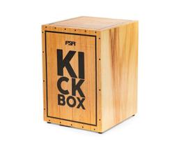 Cajon fsa kick box fkb01 natural eletroacustico