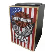 Cajon Jaguar Percussion Harley Davidson Eletroacustico