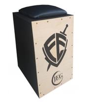 Cajon JEG acústico inclinado com assento acolchoado