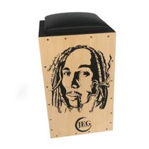 Cajon JEG Eletroacústico inclinado com assento acolchoado