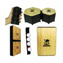 Cajon Jhamma Percussões + Conga Compact + Bongô + Efeitos