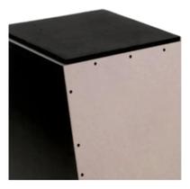 Cajon Spanking Vanguarda Acústico Preto E Marrom