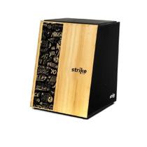 Cajon Strike Music Acústico Sk4001 de Madeira Inclinado - FSA