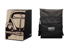 Cajon Strike SK4045 Acústico de Madeira Inclinado c/ Capa