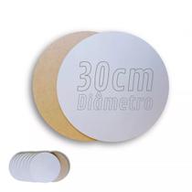 Cake Board 30cm C/ 10un Para Bolo Confeitaria Em Mdf 3mm
