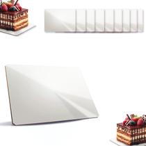 Cake Board 30x40cm MDF 3mm Retangular 10 Un Prato Para Bolo Confeitaria