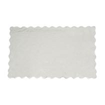Cake Board Base Laminada Prata P/ Bolo Retangular 20x33 - 50 Unidades