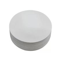 Cake Board Bolo Mdf 3mm Redondo 35cm Branco (10 Unid.)