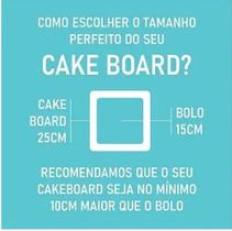 Cake Board Branco Quadrado