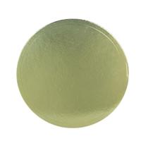Cake board disco ouro para bolo 26cm. Com 50 un.
