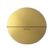 Cake Board Dourado - 10 Unidades - 26 cm Cake Board Dourado - 10 Unidades - 26 cm