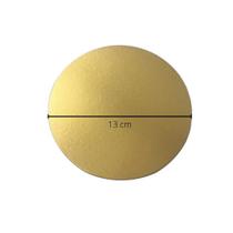 Cake Board Dourado 13 cm - Pacote com 10 Unidades