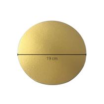 Cake Board Dourado - 19 cm - Pacote com 10 Unidades Cake Board Dourado - 19 cm - Pacote com 10 Unidades
