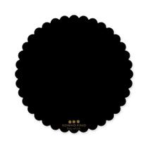 Cake Board Margarida MDF Preto - 01 unidade - Sonho Fino - Rizzo