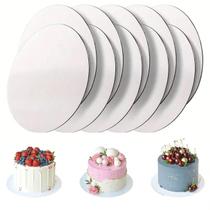 Cake Board Porta Bolo Prato Bolo Cakeboard Branco 28Cm (10 Unid)