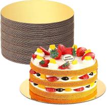 Cake Board Prato Bolo Cakeboard Dourado 24Cm (10 Unid)