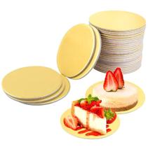 Cake Board Prato Bolo Mini Cakeboard Dourado 12,5Cm (10 Uni)