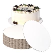 Cake Boards Fit Meal Prep, 10 polegadas, redondas, brancas, pacote com 20