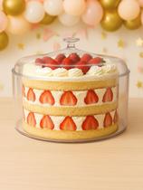 Cake Box Paris Redonda 2,200L C/Tampa Transparente Acrílico