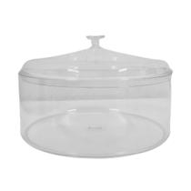Cake Box Paris Redonda 2,200ml Acrílica Para Sobremesas Tamanho Família Natal Réveillon