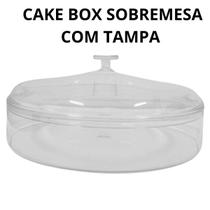 Cake Box Redonda Acrílica 1,100 L Sobremesa Confeiteiro Cake Box Redonda Acrílica 1,100 L Sobremesa Confeiteiro