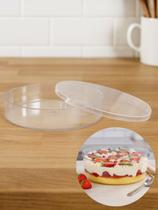 Cake Box Redonda Acrílica 1,1L Doces Festa Sobremesa Cake Box Redonda Acrílica 1,1L Doces Festa Sobremesa