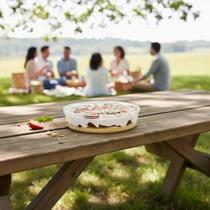 Cake Box Redonda Acrílico Tampa 1.100ml Transparente Doces