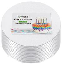 Cake Drum Boards Lvtrupc, 14 polegadas, redondas, 1,27 cm de espessura, 12 unidades