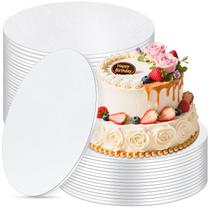 Cake Drum Ciyufavo, base redonda de papelão branca de 14 polegadas, pacote com 12