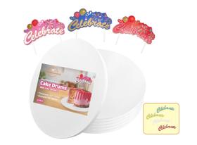 Cake Drums Golden Bakery Family, 16 polegadas, redondos de 1,3 cm de espessura, pacote com 6