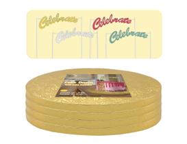 Cake Drums Golden Bakery Family redondos de 14 polegadas (pacote com 4)