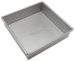 Cake Pan USA Pan, antiaderente, quadrada, 20 cm, aço aluminizado Cake Pan USA Pan, antiaderente, quadrada, 20 cm, aço aluminizado