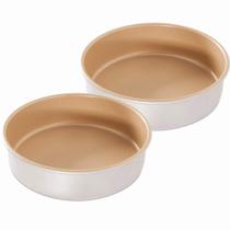 Cake Pans Nordic Ware, 9 formas redondas de alumínio natural antiaderente (pacote com 2)