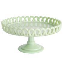 Cake Stand Martha Stewart, copo de leite de jadeíta de 8,5 polegadas Cake Stand Martha Stewart, copo de leite de jadeíta de 8,5 polegadas