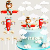 Cake Topper BACH E BOOZY Airplane Time Flies, 1º aniversário