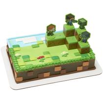 Cake Topper DecoSet Mobs Beware Minecraft, 6 peças