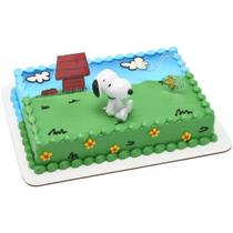 Cake Topper DecoSet Peanuts, Snoopy e Woodstock, 3 peças