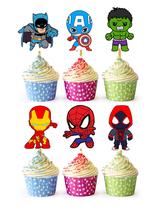 Cake Topper HAPPY CHOICES 24x Kids Birthday Cupcake Picks