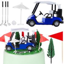 Cake Topper Leitee Golf 21 unidades para festa de aniversário com tema de golfe