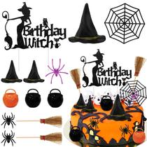 Cake Topper Morofme Witch, decoração de Halloween, 13 unidades