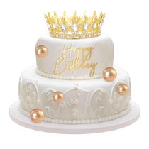 Cake Topper Otuuz Gold Queen Crown Birthday para mulheres