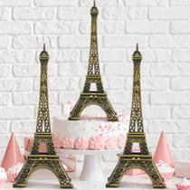 Cake Topper Shimeyao Eiffel Tower 15 cm, decoração de Paris (3 unidades)