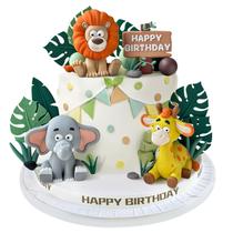 Cake Topper Zafena Safari Animal Jungle Wild 23 unidades Cake Topper Zafena Safari Animal Jungle Wild 23 unidades